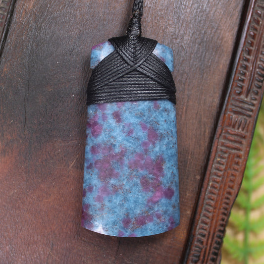 Kyanite with Ruby Toki Pendant