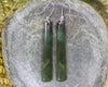 Roimata or Teardrop earrings carved from Rimu Pounamu - NZ Greenstone