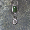 Kawakawa Pounamu pendant set in Sterling Silver - NZ Greenstone