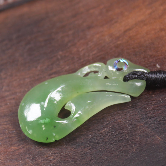 Manaia carved from Hapopo Pounamu - NZ Greenstone