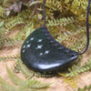 Breastplate or Shield carved from Rimu Pounamu - NZ Greenstone