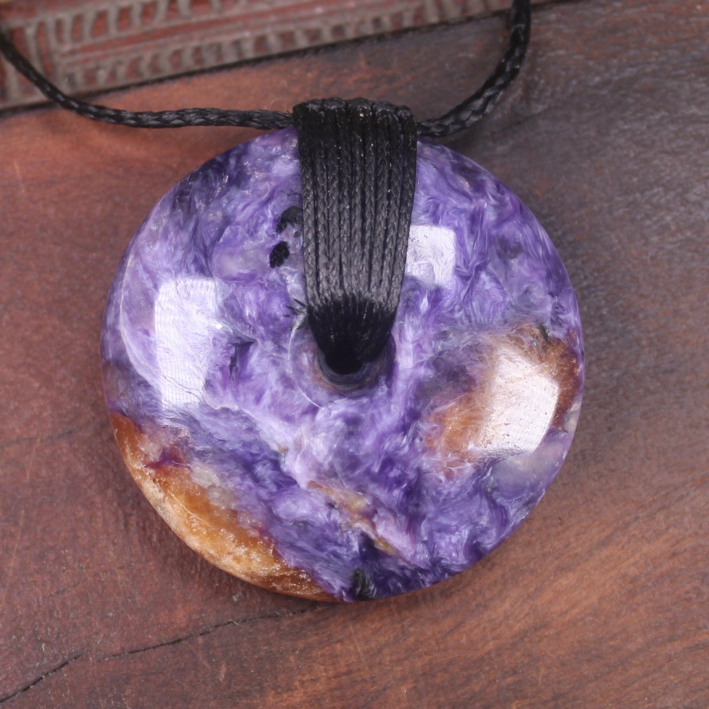 Porowhita carved from Russian Charoite