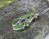 Hapopo Pounamu pendant set in Sterling Silver - NZ Greenstone