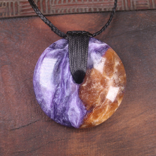 Porowhita carved from Russian Charoite