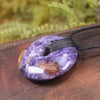Porowhita carved from Russian Charoite