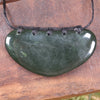 Breastplate or Shield carved from Kawakawa Pounamu - NZ Greenstone