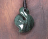 Twist carved from Kawakawa Pounamu - NZ Greenstone