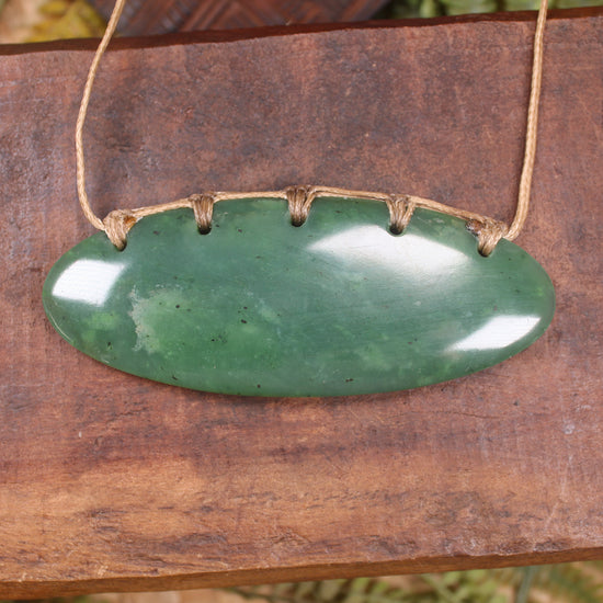 Breastplate or Shield carved from Hapopo Pounamu - NZ Greenstone