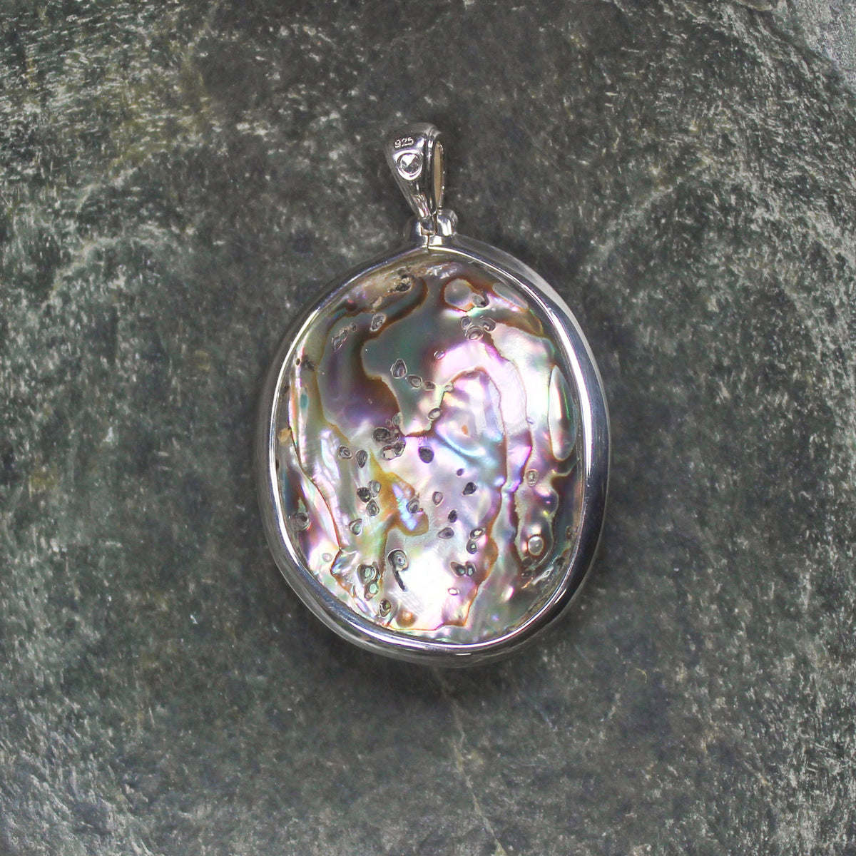Sterling Silver Pāua Shell Pendant