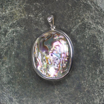 Sterling Silver Pāua Shell Pendant