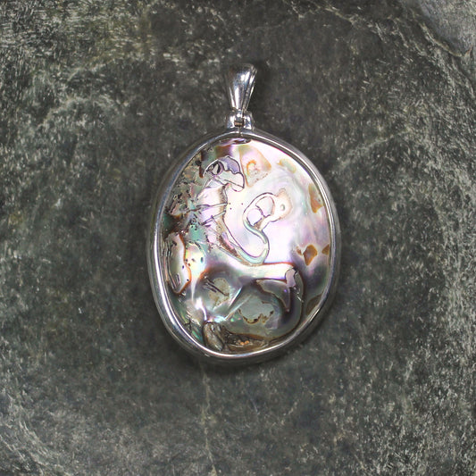 Sterling Silver Pāua Shell Pendant
