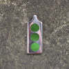 Sterling silver hapopo pounamu pendant