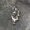 Kawakawa Pounamu pendant set in Sterling Silver - NZ Greenstone