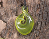 Twist or Pikorua carved from Tangiwai Pounamu - NZ Greenstone