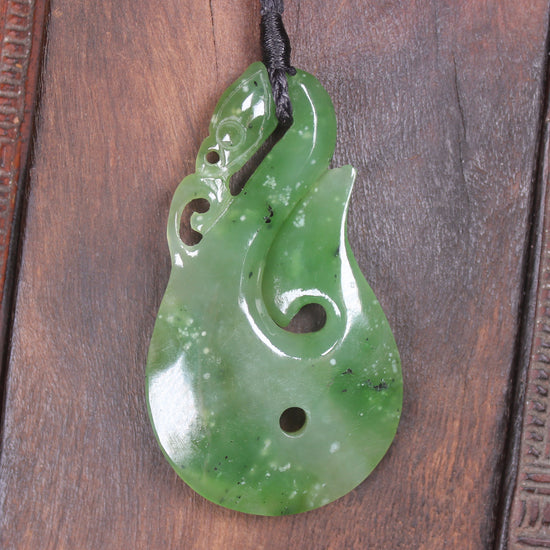 Manaia carved from Hapopo Pounamu - NZ Greenstone