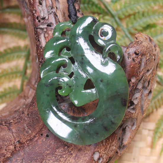 Manaia carved from Hapopo Pounamu - NZ Greenstone