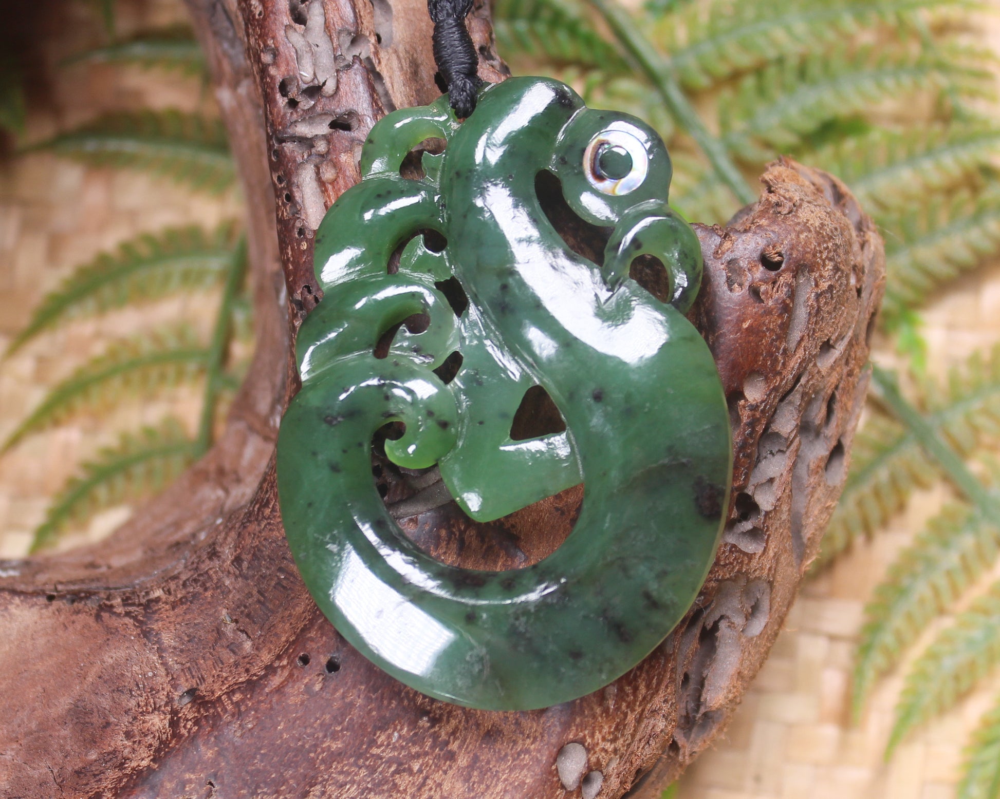 Manaia carved from Hapopo Pounamu - NZ Greenstone
