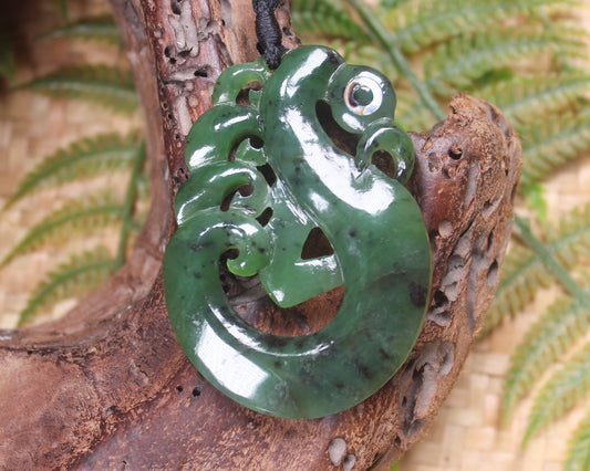 Manaia carved from Hapopo Pounamu - NZ Greenstone