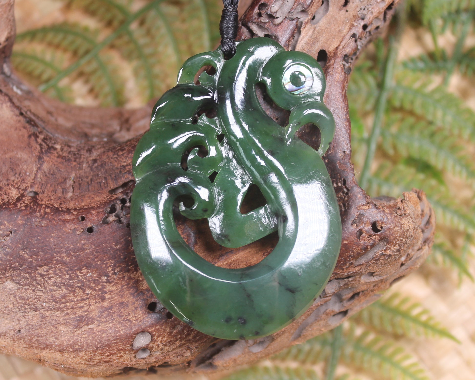 Manaia carved from Hapopo Pounamu - NZ Greenstone