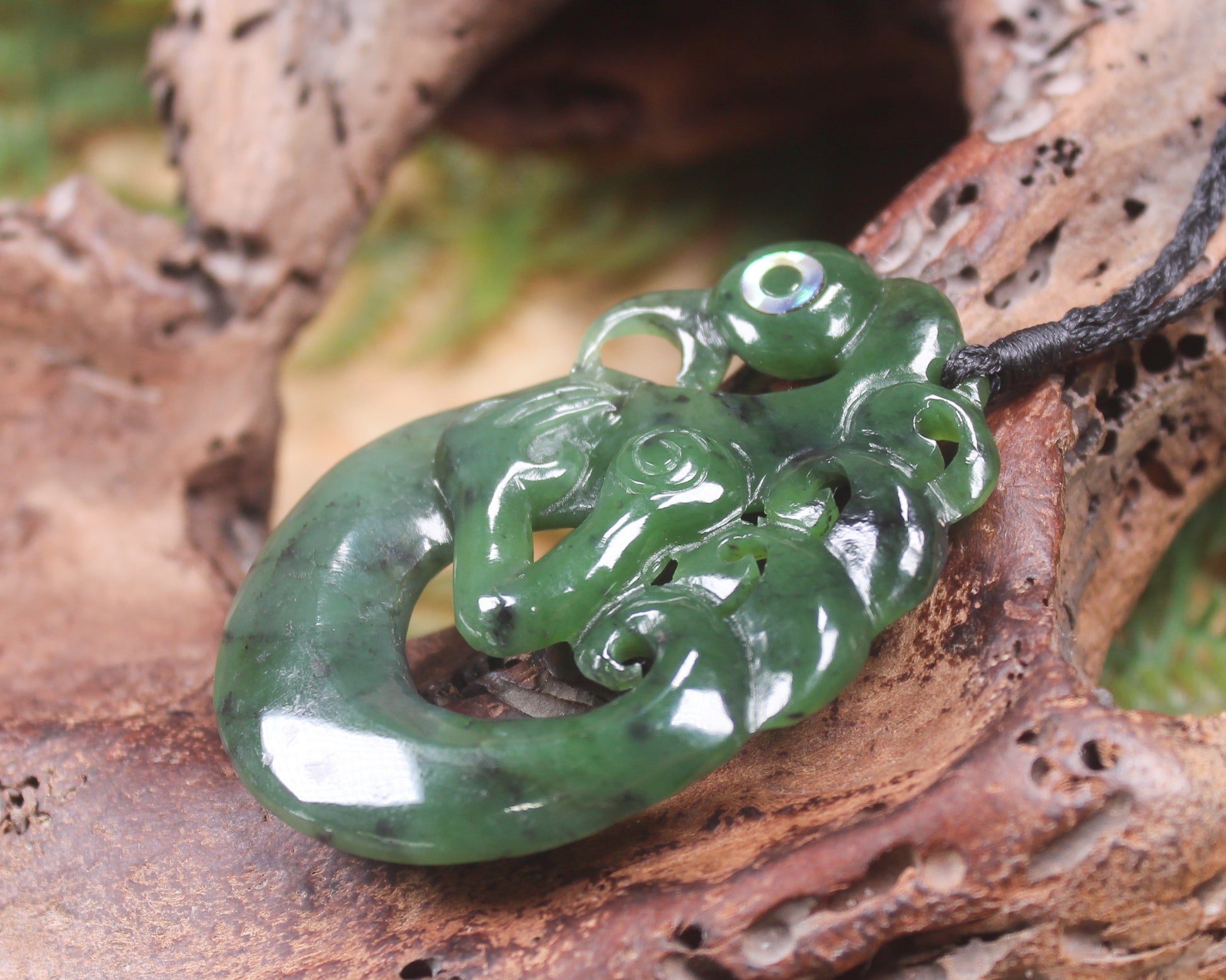 Manaia carved from Hapopo Pounamu - NZ Greenstone