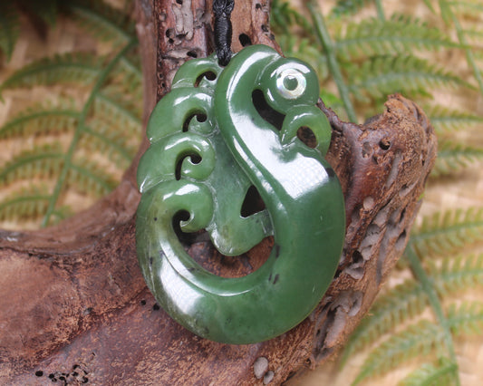 Manaia carved from Hapopo Pounamu - NZ Greenstone