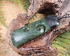 Toki or Adze with Koru carved from Hapopo Pounamu - NZ Greenstone