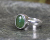 Sterling Silver Hapopo Pounamu Ring - NZ Greenstone
