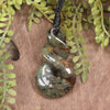 Twist or Pikorua carved from Totoweka Pounamu - NZ Greenstone