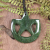 Whetumarama or Ratana Star Symbol carved from Kawakawa Pounamu - New Zealand Greenstone
