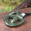 Whetumarama or Ratana Star Symbol carved from Hapopo Pounamu - New Zealand Greenstone
