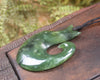 Hei Matau carved from Hapopo Pounamu - NZ Greenstone