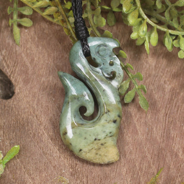 Manaia carved from Raukaraka Pounamu - NZ Greenstone