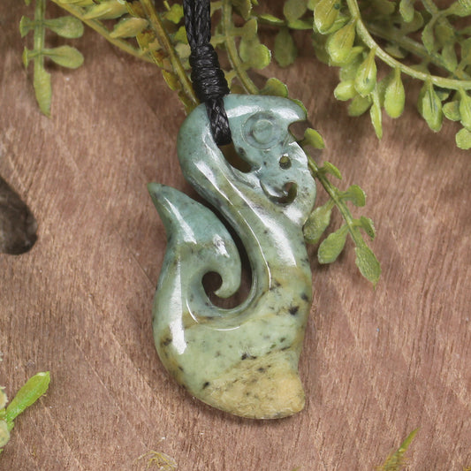Manaia carved from Raukaraka Pounamu - NZ Greenstone