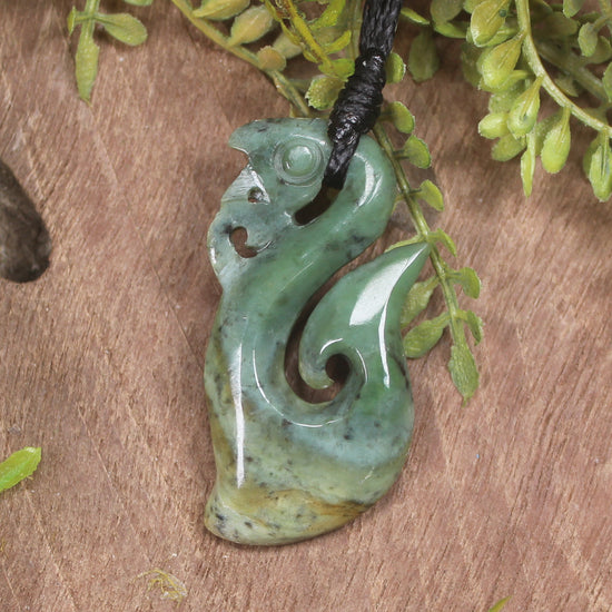 Manaia carved from Raukaraka Pounamu - NZ Greenstone