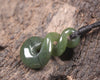 Twist carved from Rimu Pounamu - NZ Greenstone