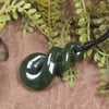 Twist carved from Kawakawa Pounamu - NZ Greenstone