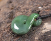 Twist or Pikorua carved from Hapopo Pounamu - NZ Greenstone