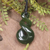 Twist carved from Kawakawa Pounamu - NZ Greenstone