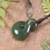 Twist or Pikorua carved from Hapopo Pounamu - NZ Greenstone