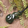 Twist carved from Kawakawa Pounamu - NZ Greenstone