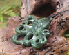 Te Wheke or Octopus Pendant carved from Hapopo Pounamu - NZ Greenstone