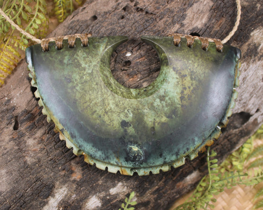 Breastplate or Shield carved from NZ Serpentine