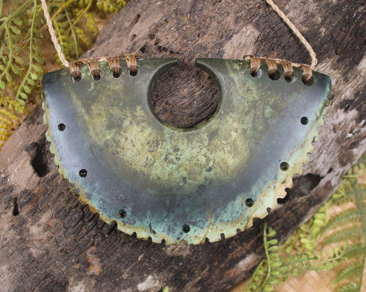 Breastplate or Shield carved from NZ Serpentine