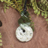 Twist or Pikorua carved from Hapopo Pounamu - NZ Greenstone