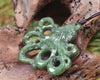 Te Wheke or Octopus Pendant carved from Hapopo Pounamu - NZ Greenstone