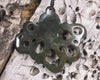 Te Wheke or Octopus Pendant carved from Rimu Pounamu - NZ Greenstone