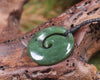 Koru carved from Hapopo Pounamu - NZ Greenstone