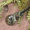Twist or Pikorua carved from Totoweka Pounamu - NZ Greenstone