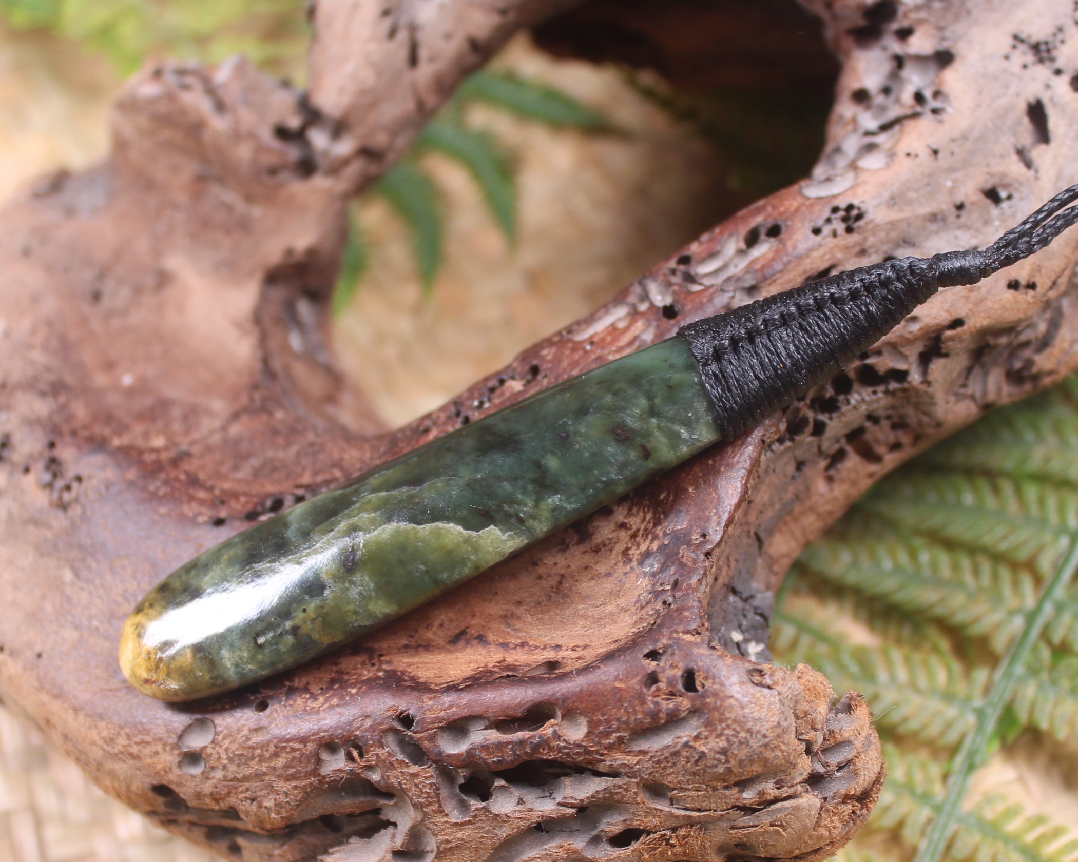 Rimu Pounamu Roimata Pendant - NZ Greenstone