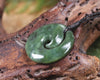 Koru carved from Hapopo Pounamu - NZ Greenstone